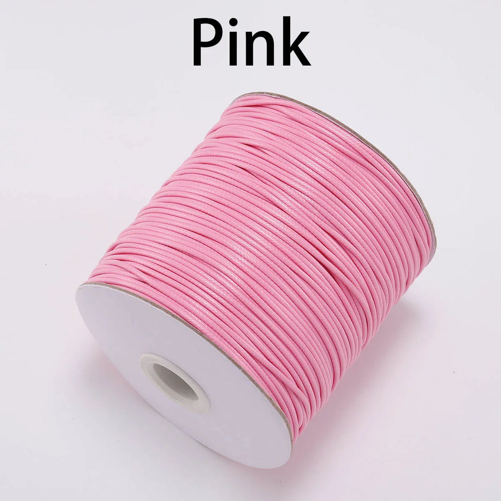 10m/lot Korean Waxed Cotton Cord Waxed Thread Cord String Strap Necklace Rope Bead For DIY Bracelet For Jewelry Making  Findings