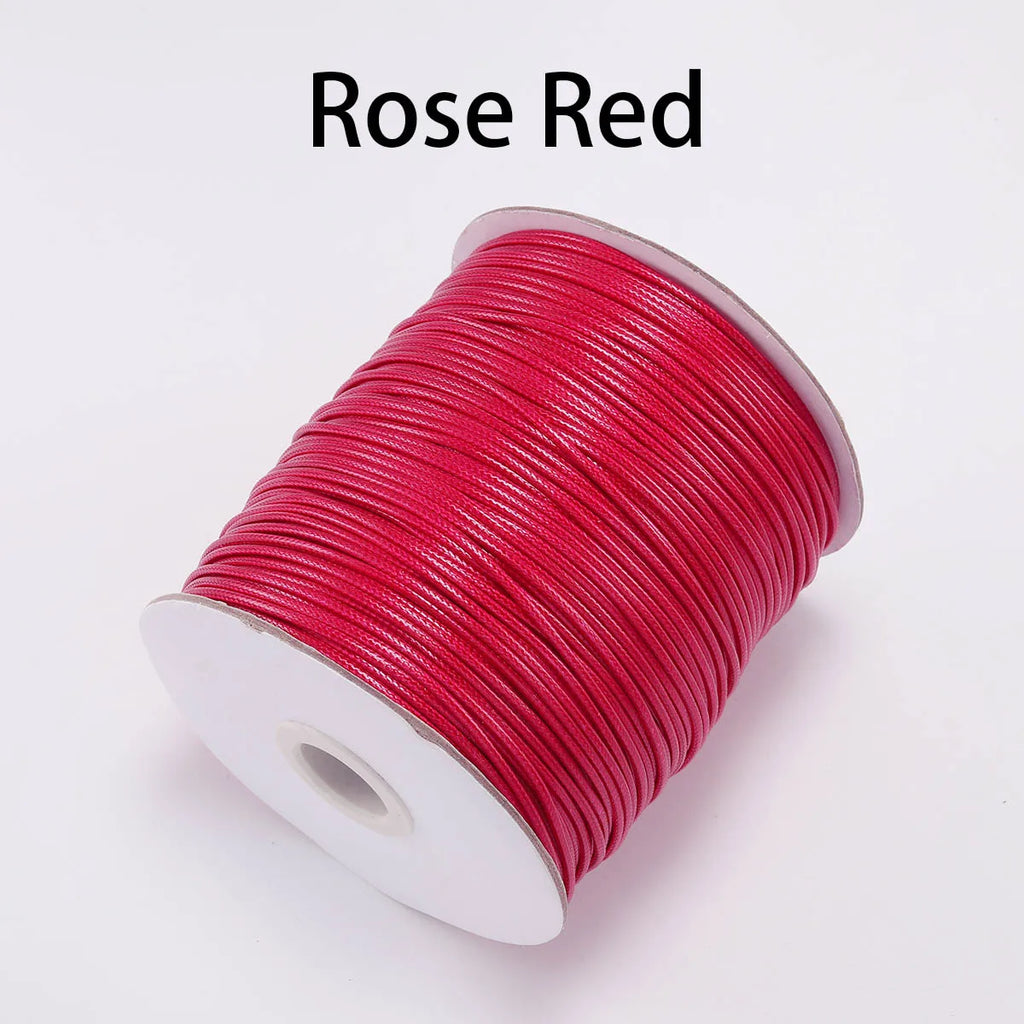 10m/lot Korean Waxed Cotton Cord Waxed Thread Cord String Strap Necklace Rope Bead For DIY Bracelet For Jewelry Making  Findings