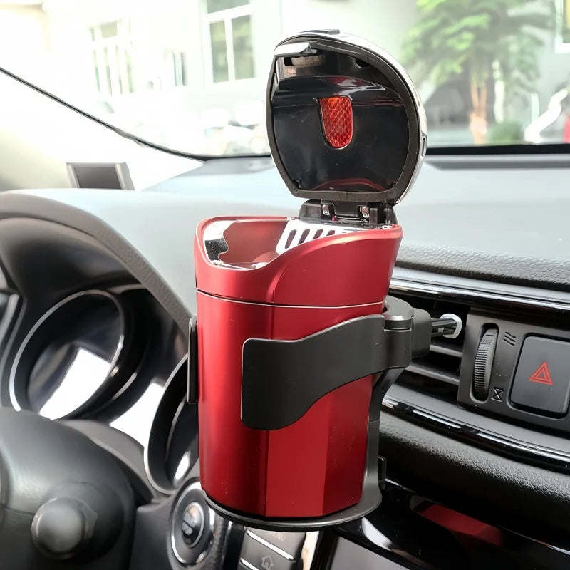 Multifunctional Car Cup Holder, Air Vent Mount Ashtray & Drink Tray, Universal Vehicle Cup Stand