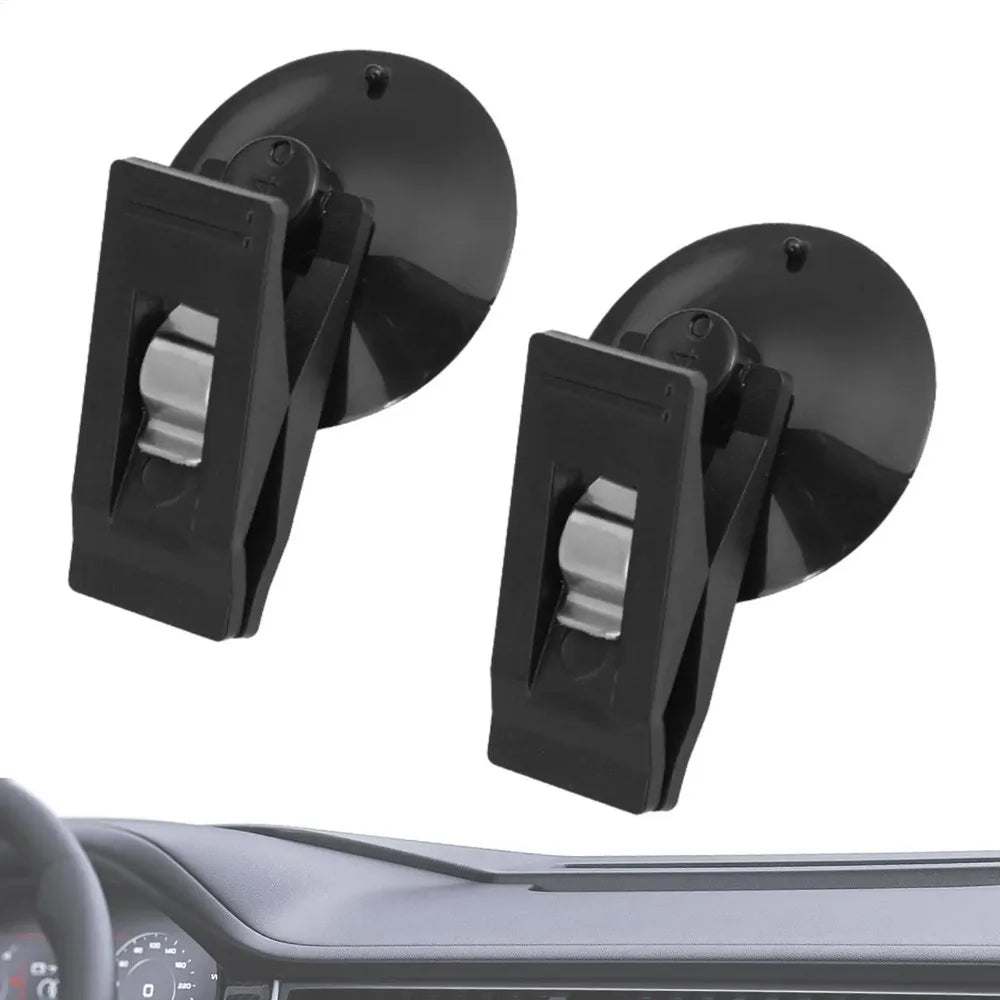 Car Window Sucker Clips Hook Car Interior Plastic Clip Multifunctional Clip Cards Suction Cap Clips for Sunshade Curtain