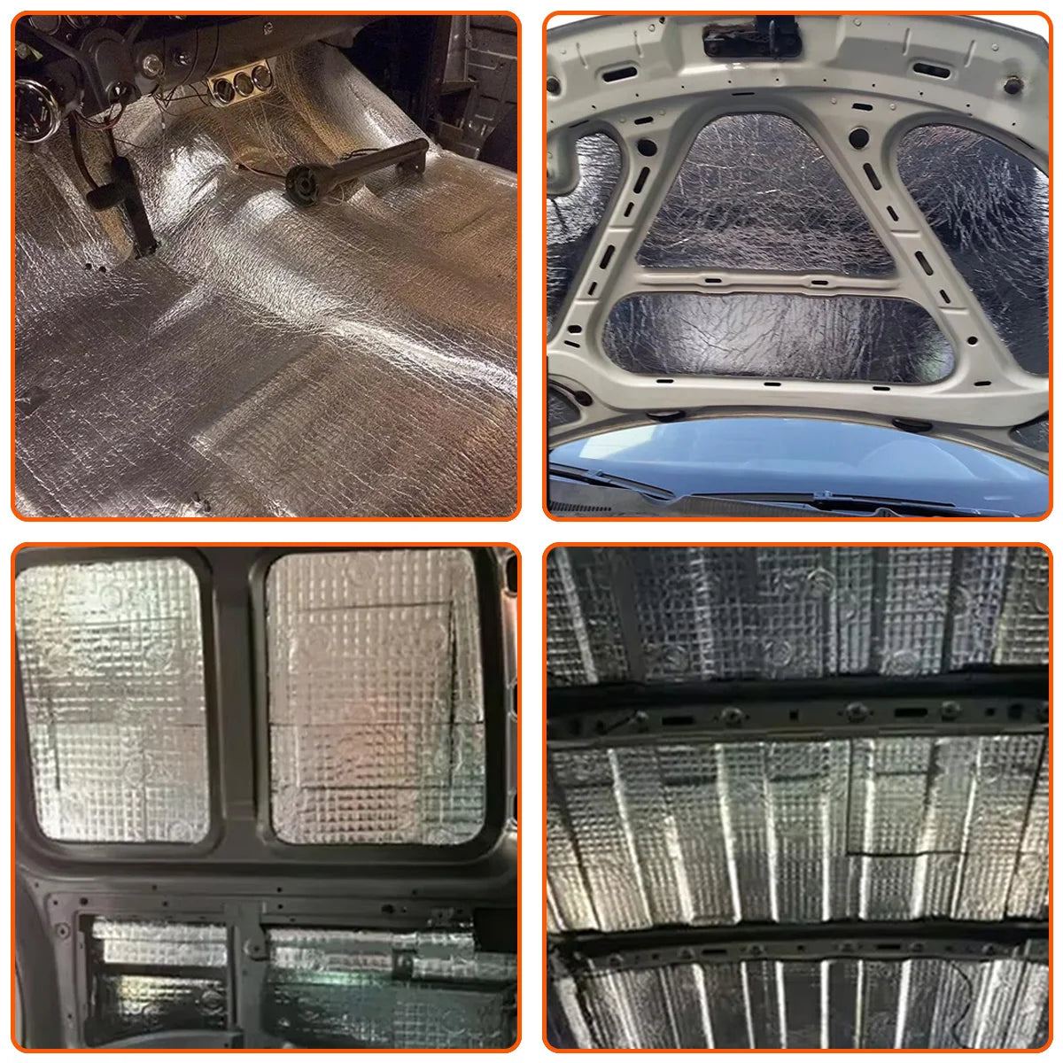 1PC Car Sound Insulation Cotton Engine Hood Heat Insulation Self-Adhesive Pad With Four Specifications To Choose From