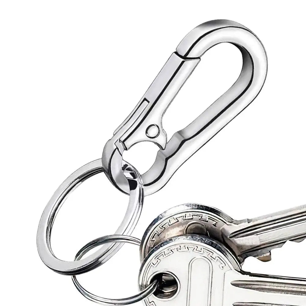 car Keychain Anti-Lost Zinc Alloy auto Key Chain With KeyRing Gourd Buckle Carabiner Keychain Car Key Ring  Hanging Buckle