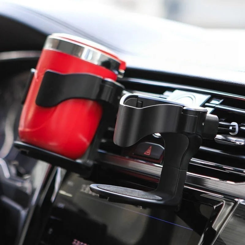 Multifunctional Car Cup Holder, Air Vent Mount Ashtray & Drink Tray, Universal Vehicle Cup Stand