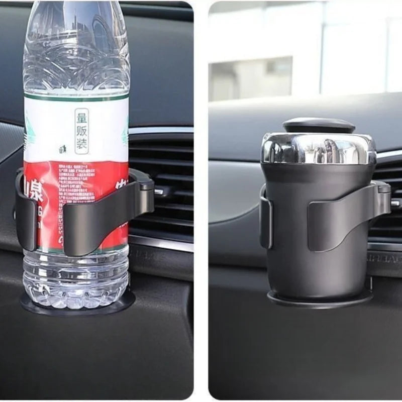 Multifunctional Car Cup Holder, Air Vent Mount Ashtray & Drink Tray, Universal Vehicle Cup Stand