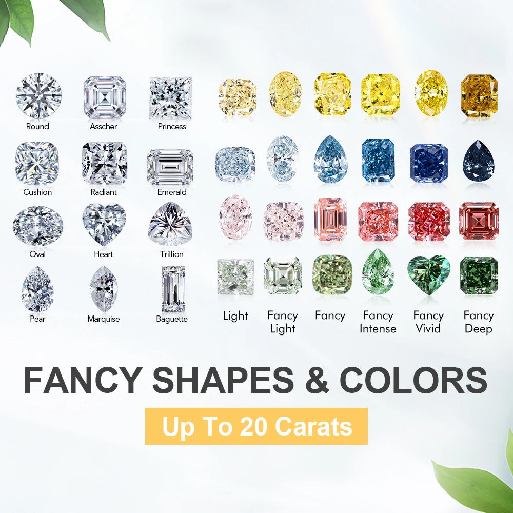 Messi Jewelry Fancy Blue Colored Diamond With IGI certificate HPHT CVD Color Lab Grown Diamonds Wholesale