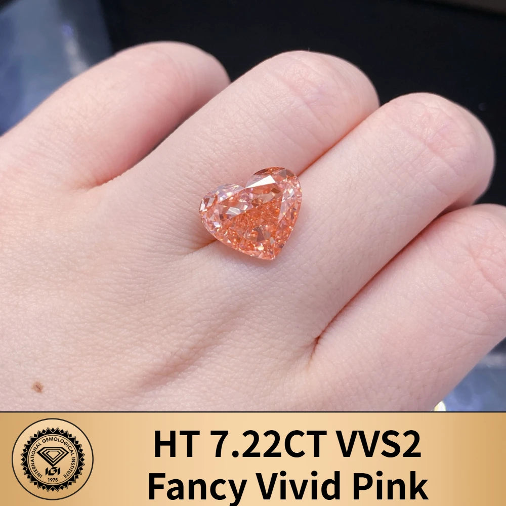 Limited-time 50% off on With IGI certificates Fancy Pink lab grown diamond 7ct 8ct 9ct 10ct 20ct 30ct CVD Color Diamonds