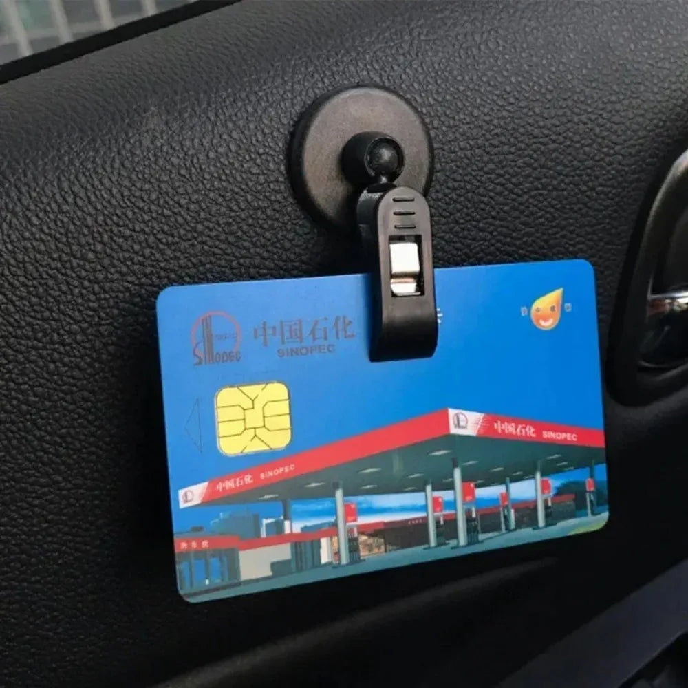 Car Window Sucker Clips Hook Car Interior Plastic Clip Multifunctional Clip Cards Suction Cap Clips for Sunshade Curtain