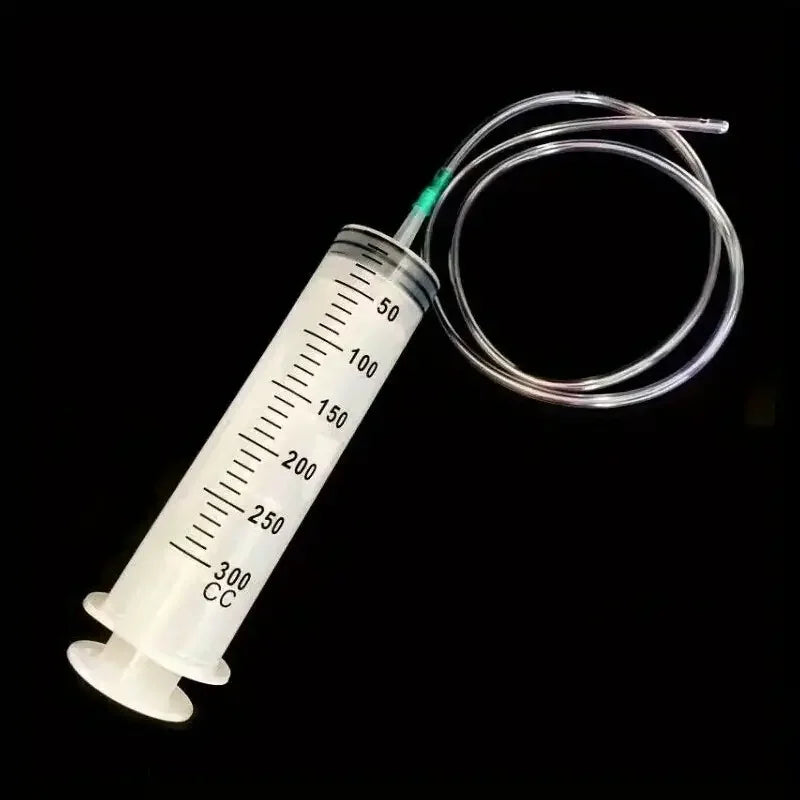 100/300/550ml Syringe Large Syringes Needle Barrel Oil Pump with Scale Oil Suction Vacuum Syringe Pistol Pump Extractor