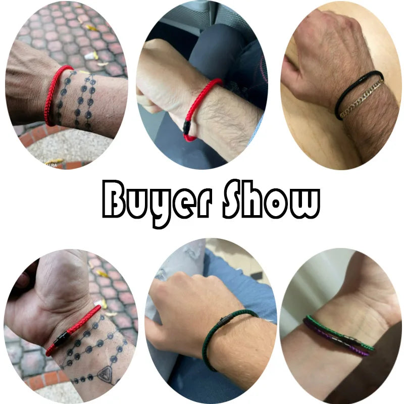 Grade A Keel Rope Bracelet - Lucky Red Thread Couples Bracelet for Attracting Wealth and Prosperity - Magnetic Bangle