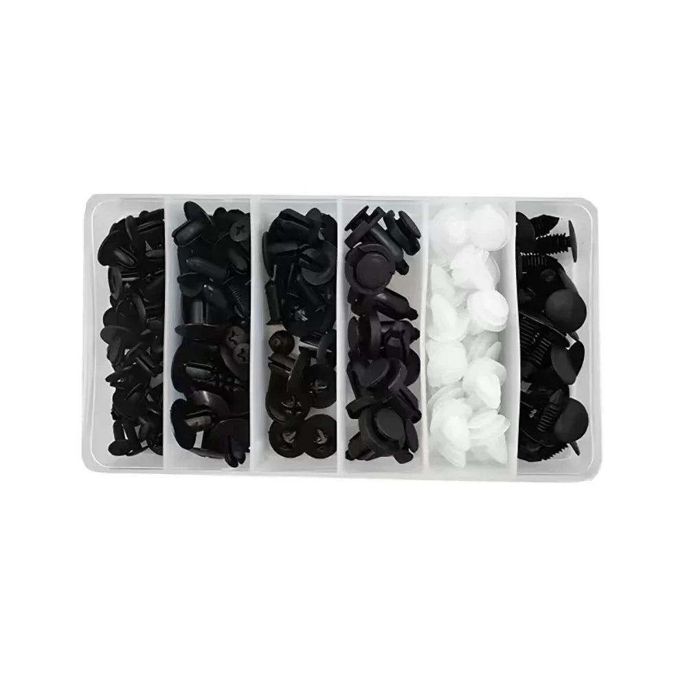 100/50PCS Auto Fastener Clips Kit - Multi-Size Retainers for Car Fender, Bumper, Door & Panel Trim