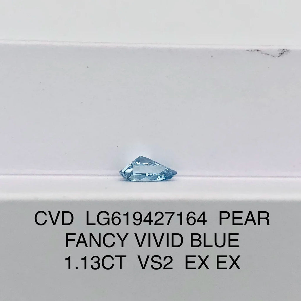 Messi Jewelry Fancy Blue Colored Diamond With IGI certificate HPHT CVD Color Lab Grown Diamonds Wholesale
