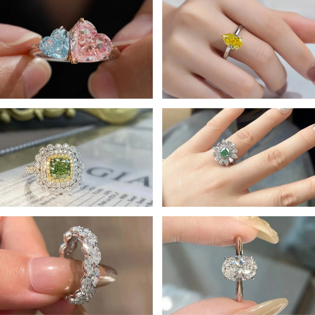 Messi Jewelry Fancy Blue Colored Diamond With IGI certificate HPHT CVD Color Lab Grown Diamonds Wholesale