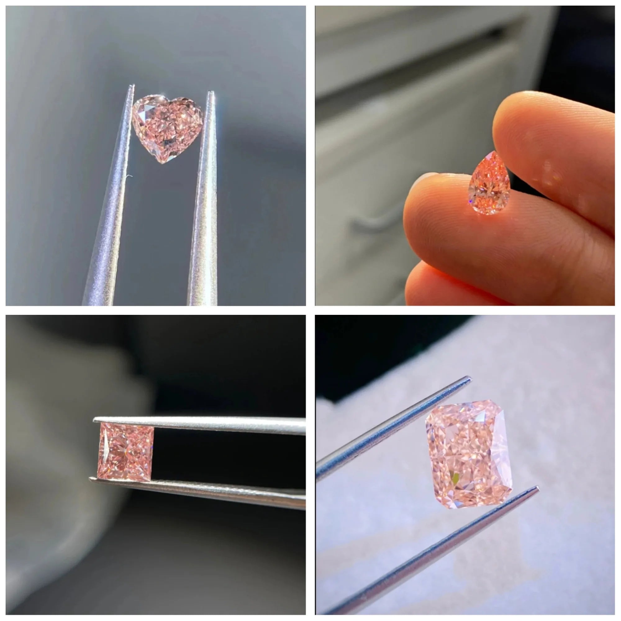 Limited-time 50% off on With IGI certificates Fancy Pink lab grown diamond 7ct 8ct 9ct 10ct 20ct 30ct CVD Color Diamonds