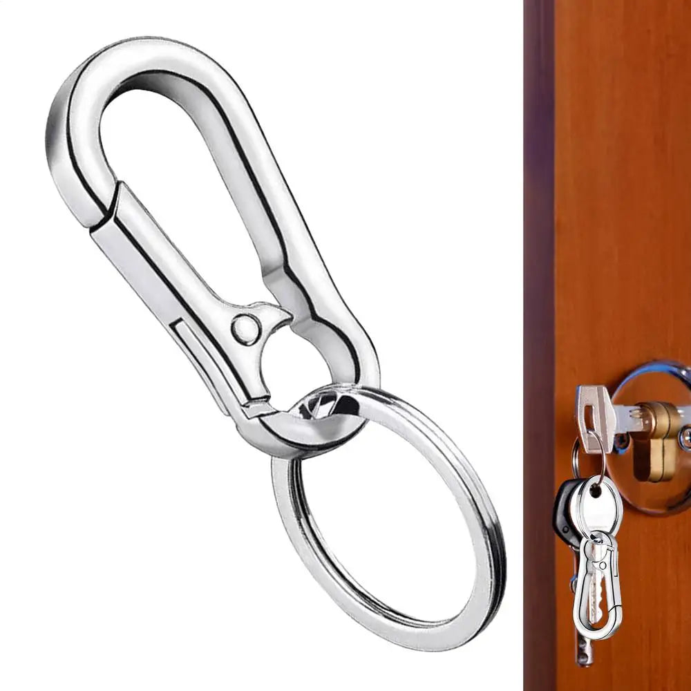 car Keychain Anti-Lost Zinc Alloy auto Key Chain With KeyRing Gourd Buckle Carabiner Keychain Car Key Ring  Hanging Buckle