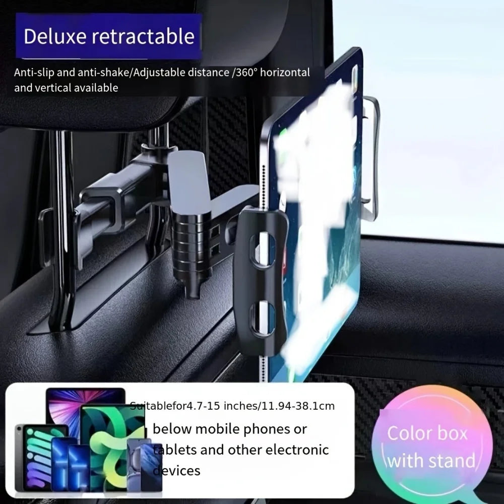 Stretchable Car Tablet Holder For Kids For iPad Air Arm Tablet Mount Headrest Stand For Car Backseat,Travel Road Trip Essentials