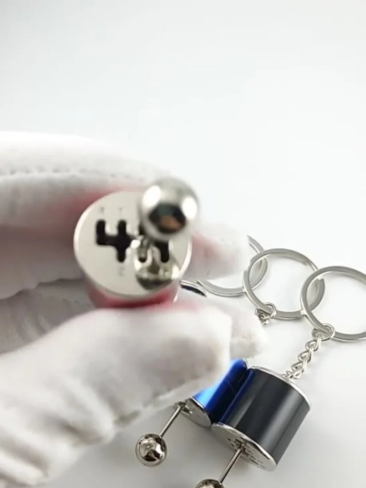 Creative gear keychains, car keychains, car manual transmission models, small gifts, food stalls, stress-relieving toys