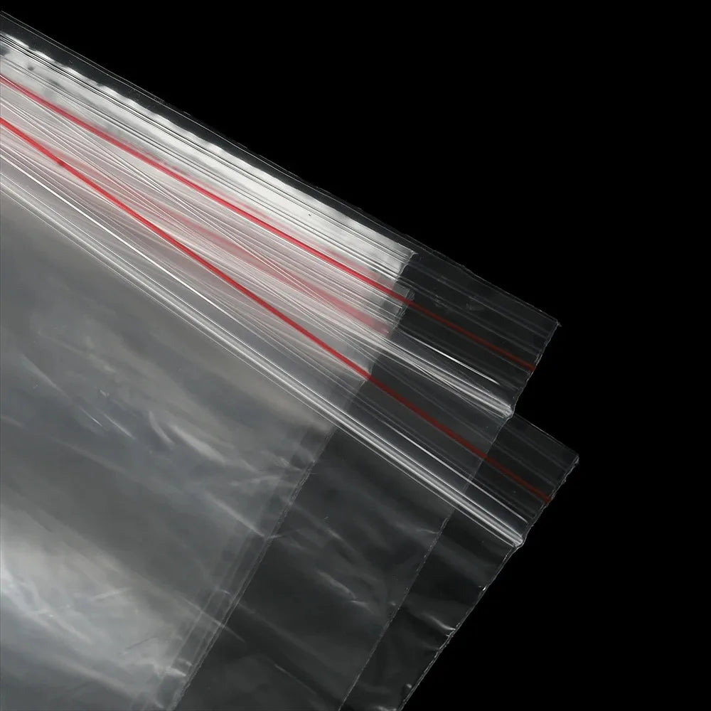30-100pcs/bag 4*6/5*7/6*8/7*10/8*12cm Zipped Lock Reclosable Plastic Poly Clear Bags Bulk Jewelry Craft Accessory Packaging