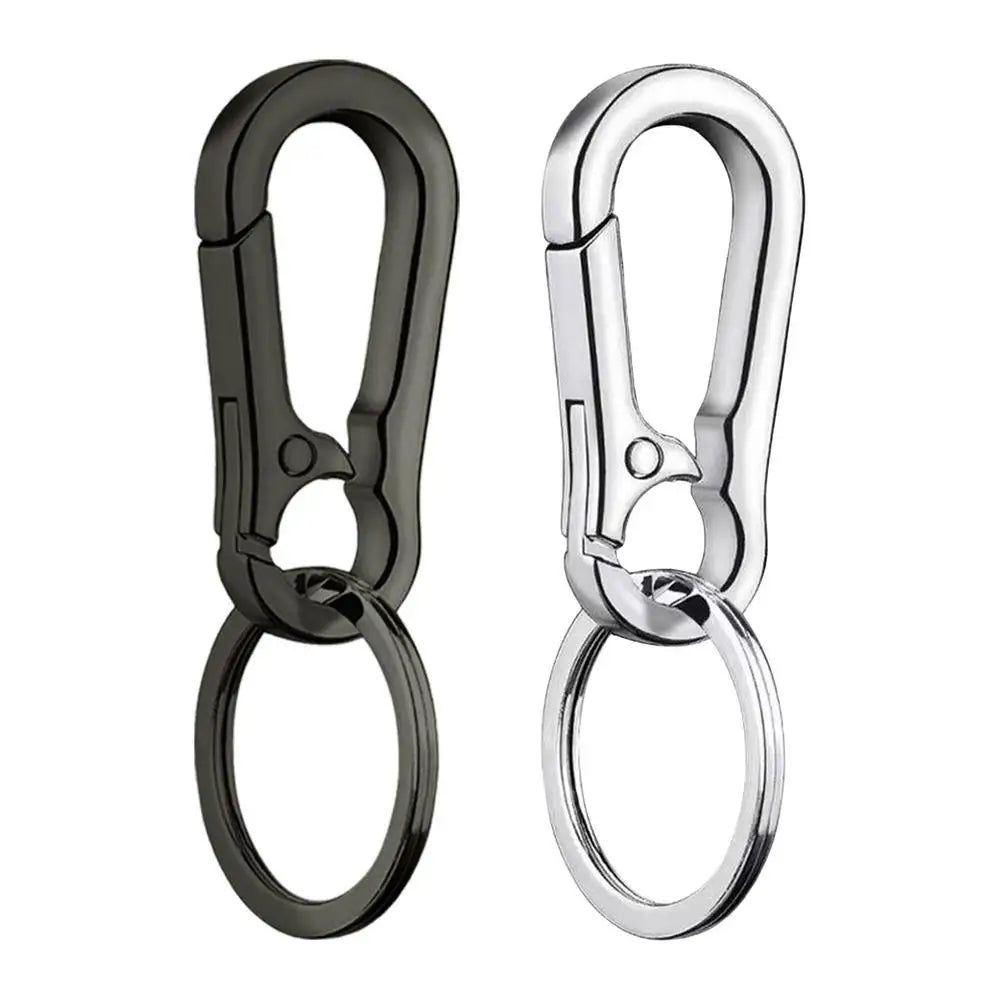 car Keychain Anti-Lost Zinc Alloy auto Key Chain With KeyRing Gourd Buckle Carabiner Keychain Car Key Ring  Hanging Buckle