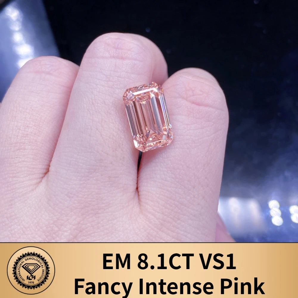 Limited-time 50% off on With IGI certificates Fancy Pink lab grown diamond 7ct 8ct 9ct 10ct 20ct 30ct CVD Color Diamonds