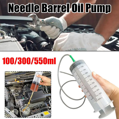 100/300/550ml Grote Capaciteitsspuiten Herbruikbare Naaldvat Oliepomp met 1m Slang voor Huisdieren Voeding Metpomp Vacuümspuit
