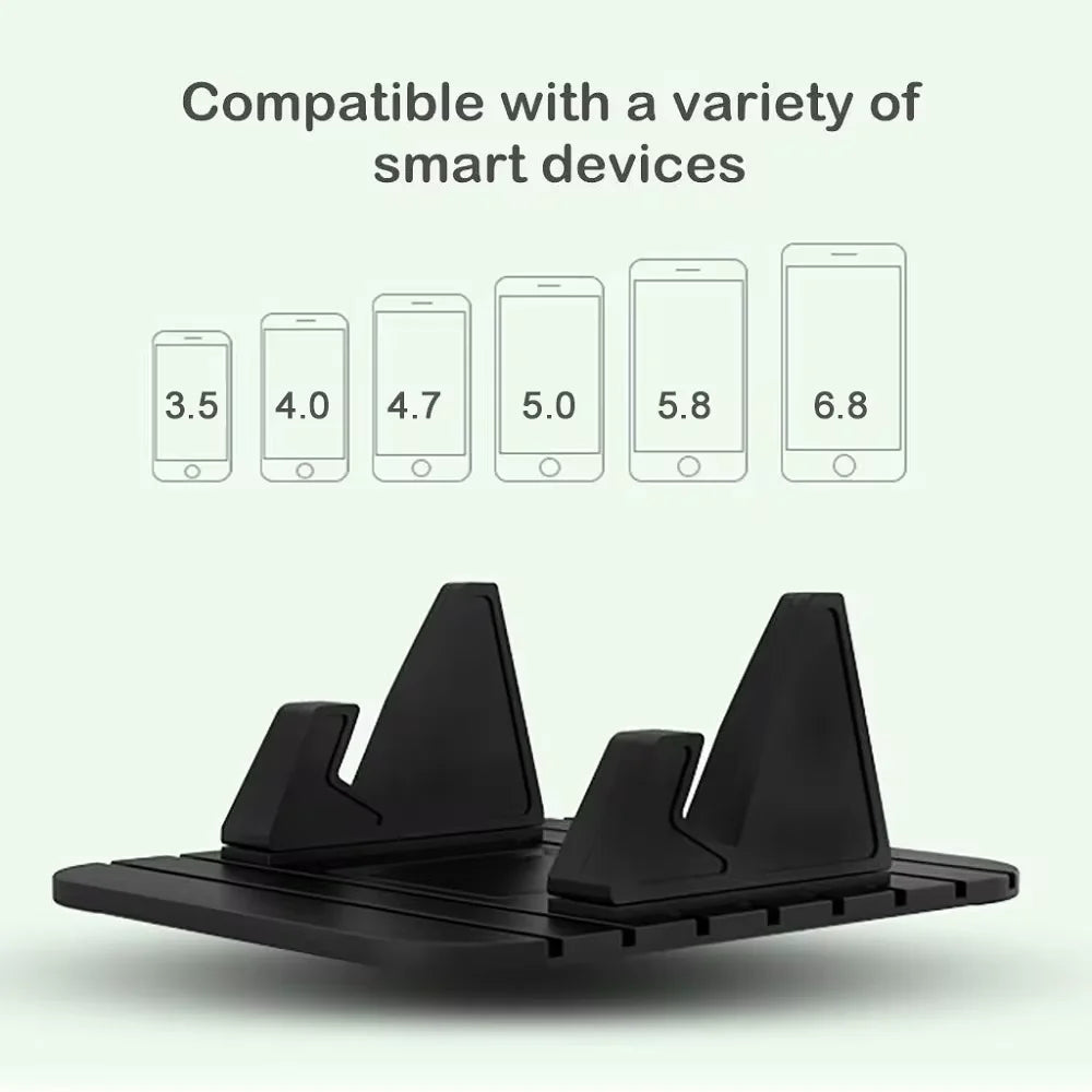 Car Phone Holder Car Dashboard Car Dashboard Non Slip Mat, GPS Navigation Bracket  For iPhone Samsung Android Smart Phones Keys
