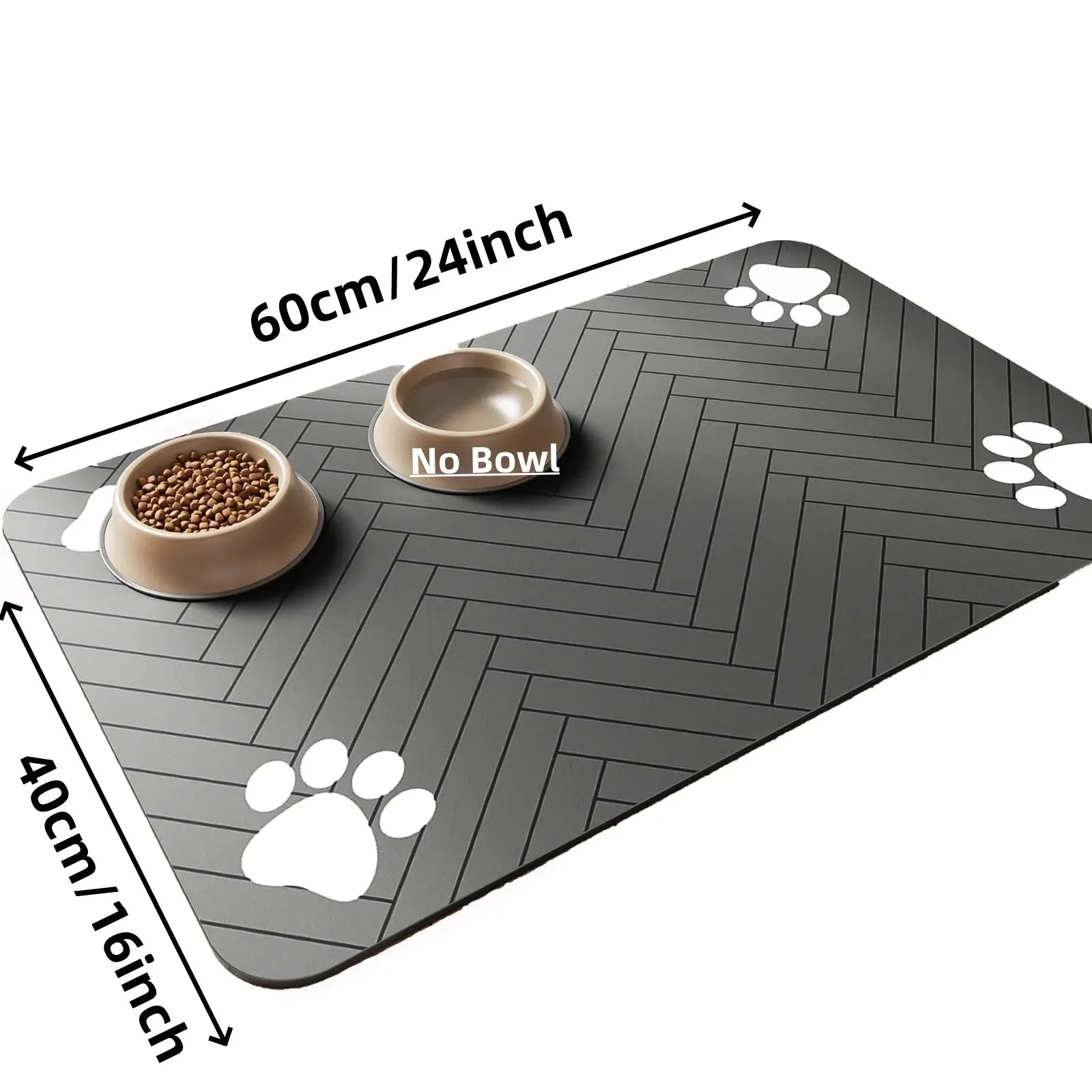Pet Feeding Mat Waterproof Absorbent Non Slip Dog Cat