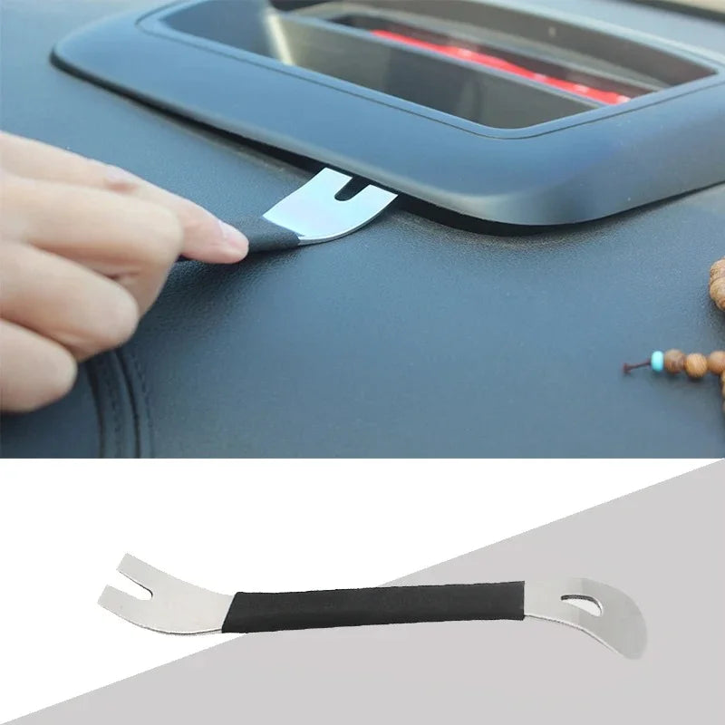 Car Interior Clip Panel Trim Hand Tools Stainless Steel Durable Trim Removal Level Pry Plate Buckle Driver for Car Accessories