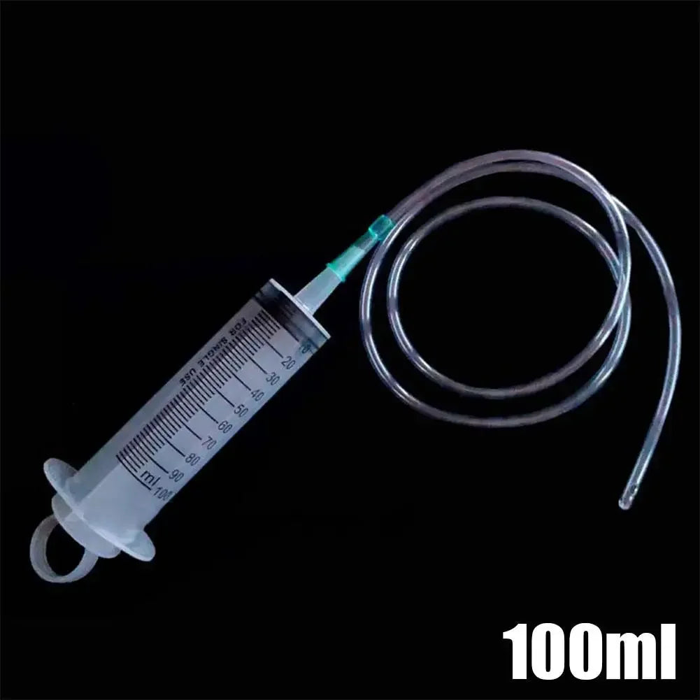 100/300/550ml Syringe Large Syringes Needle Barrel Oil Pump with Scale Oil Suction Vacuum Syringe Pistol Pump Extractor