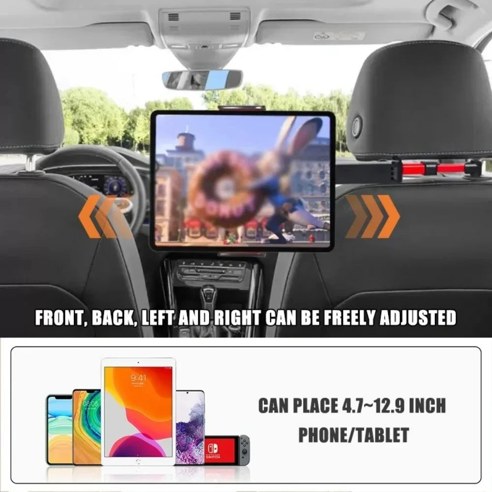 Stretchable Car Tablet Holder For Kids For iPad Air Arm Tablet Mount Headrest Stand For Car Backseat,Travel Road Trip Essentials