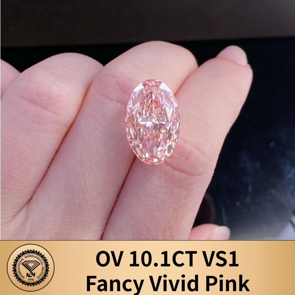 Limited-time 50% off on With IGI certificates Fancy Pink lab grown diamond 7ct 8ct 9ct 10ct 20ct 30ct CVD Color Diamonds