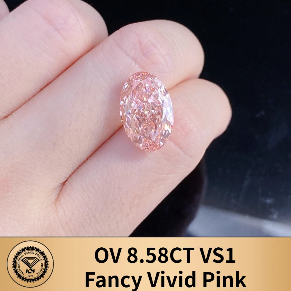 Limited-time 50% off on With IGI certificates Fancy Pink lab grown diamond 7ct 8ct 9ct 10ct 20ct 30ct CVD Color Diamonds