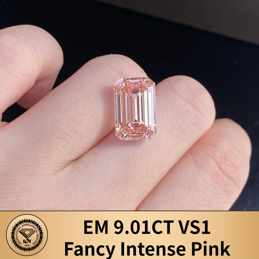 Limited-time 50% off on With IGI certificates Fancy Pink lab grown diamond 7ct 8ct 9ct 10ct 20ct 30ct CVD Color Diamonds