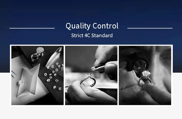 Custom Jewelry HPHT Lab Grown Diamond Ring for Women Engagement Wedding Ring High Quality Jwewlry