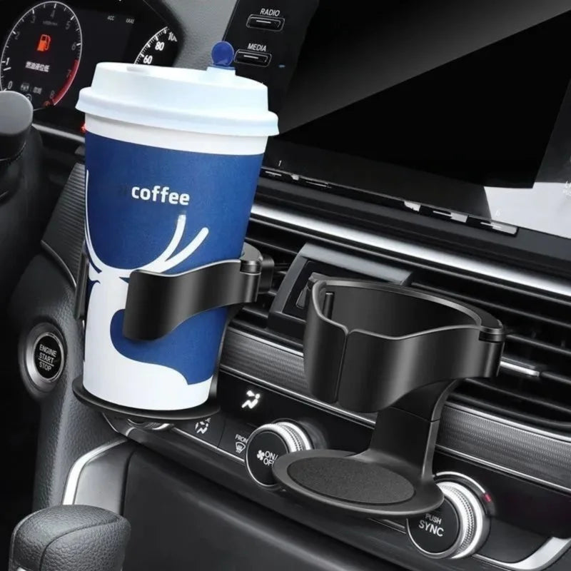 Multifunctional Car Cup Holder, Air Vent Mount Ashtray & Drink Tray, Universal Vehicle Cup Stand