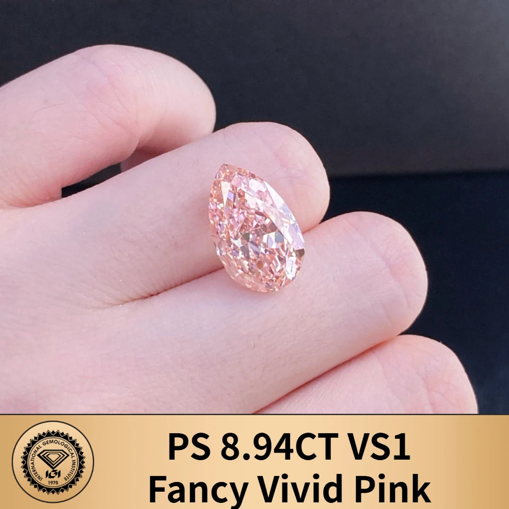 Limited-time 50% off on With IGI certificates Fancy Pink lab grown diamond 7ct 8ct 9ct 10ct 20ct 30ct CVD Color Diamonds