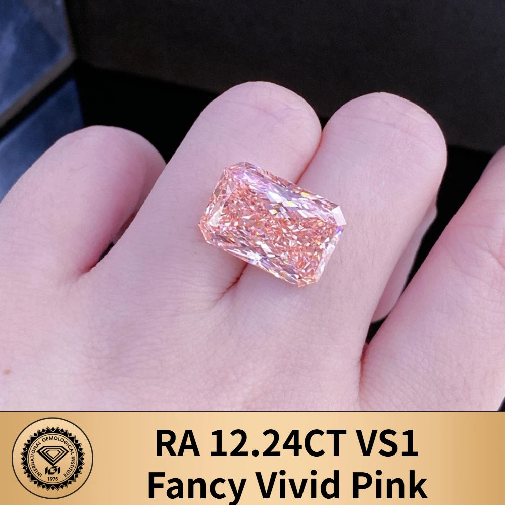 Limited-time 50% off on With IGI certificates Fancy Pink lab grown diamond 7ct 8ct 9ct 10ct 20ct 30ct CVD Color Diamonds