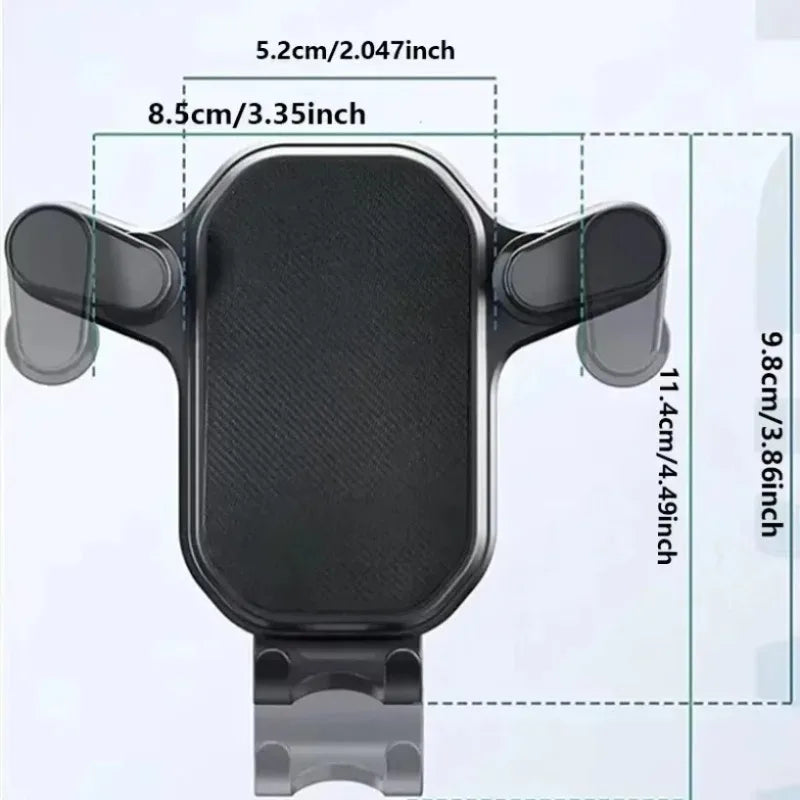 Car Air Outlet Clip Stand Car Phone Holder Smartphone Mount Gravity No Magnetic Support in Car For iPhone Xiaomi Samsung Huawei