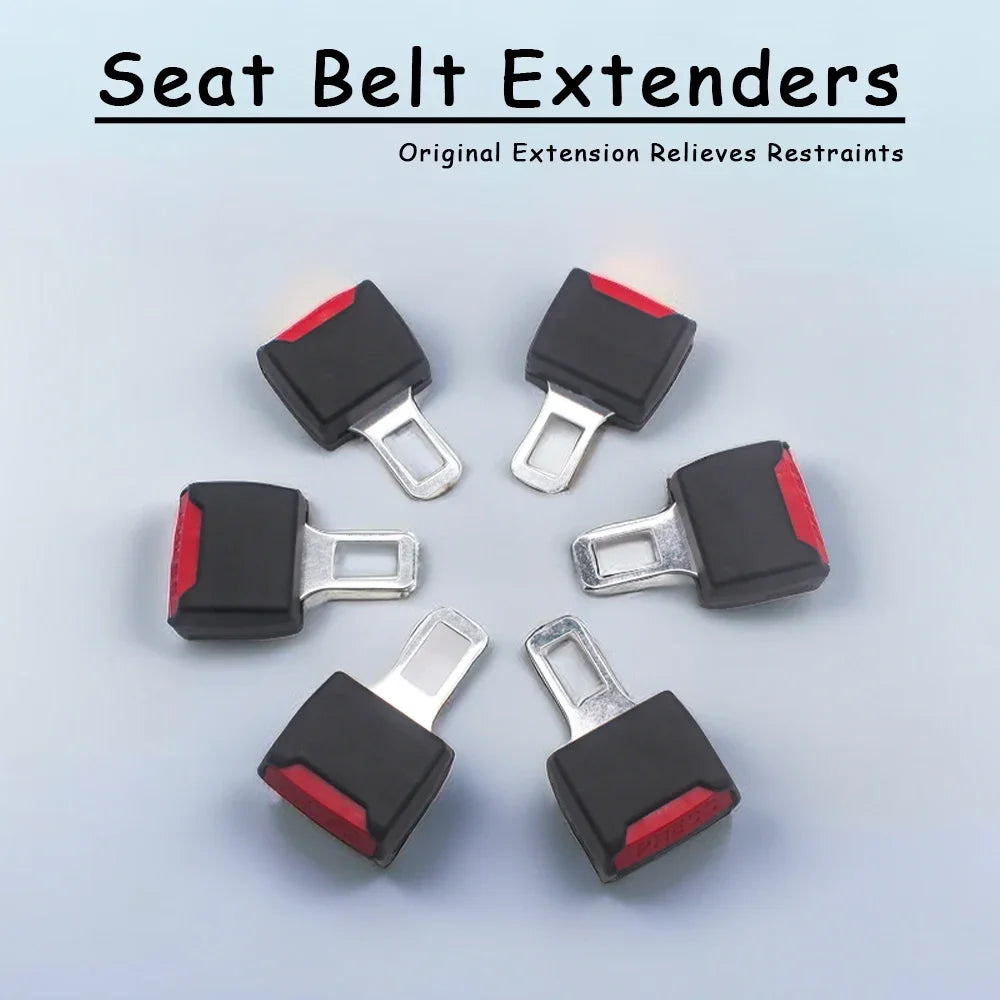 4/2/1PCS Universal Car Seat Belt Extender Adapter, Safety Buckle Lock Clip Plug for Children Adults Car Accessories Interior