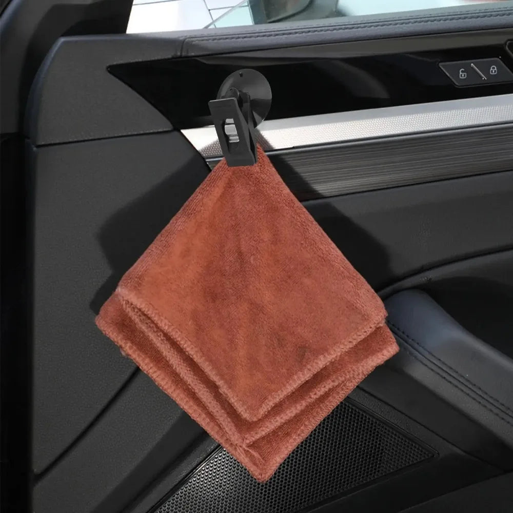 Car Window Sucker Clips Hook Car Interior Plastic Clip Multifunctional Clip Cards Suction Cap Clips for Sunshade Curtain