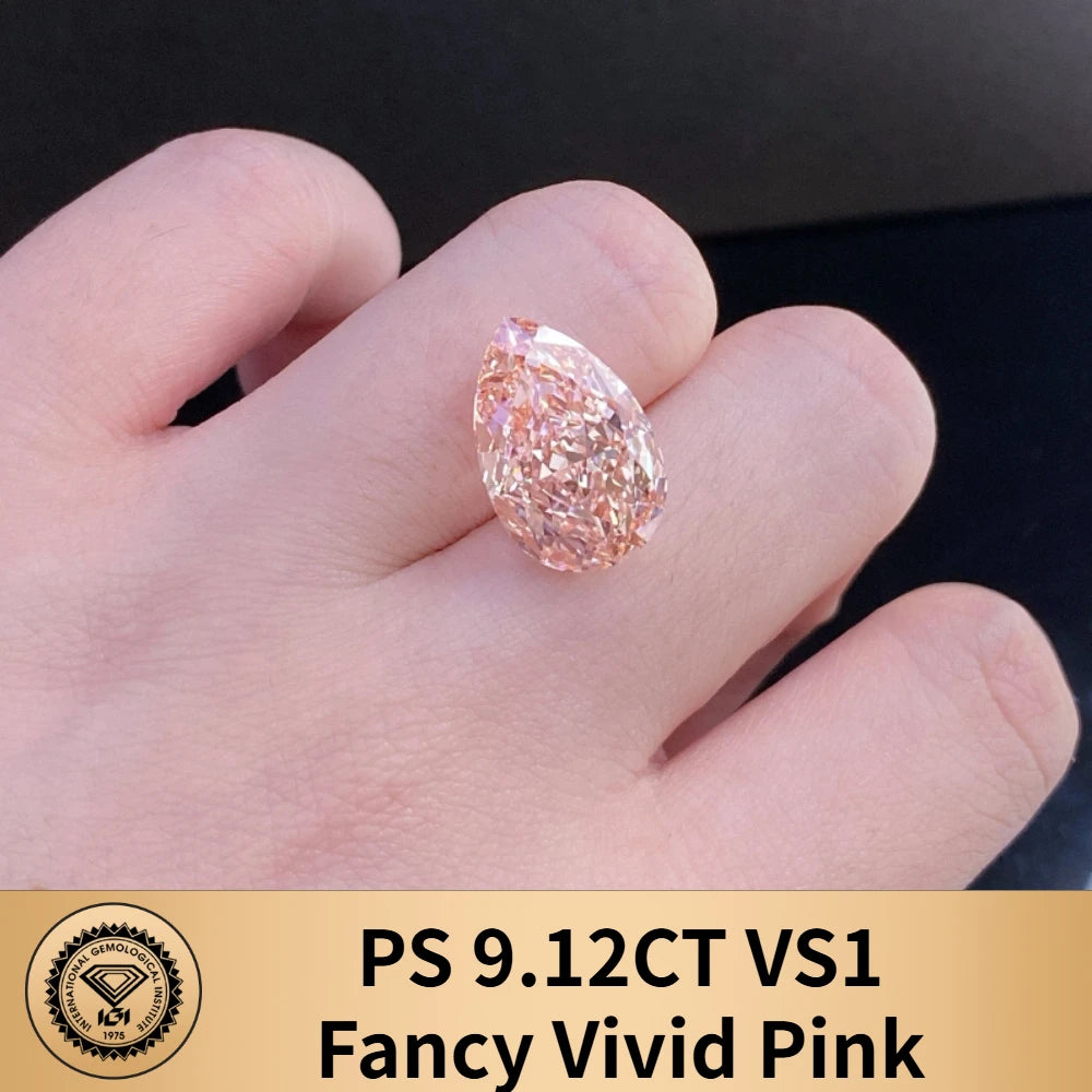 Limited-time 50% off on With IGI certificates Fancy Pink lab grown diamond 7ct 8ct 9ct 10ct 20ct 30ct CVD Color Diamonds
