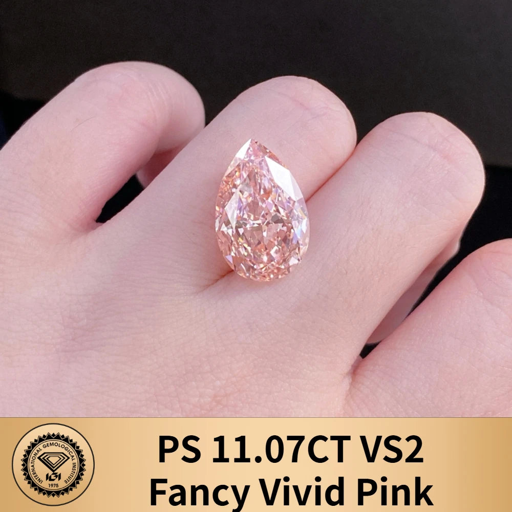 Limited-time 50% off on With IGI certificates Fancy Pink lab grown diamond 7ct 8ct 9ct 10ct 20ct 30ct CVD Color Diamonds