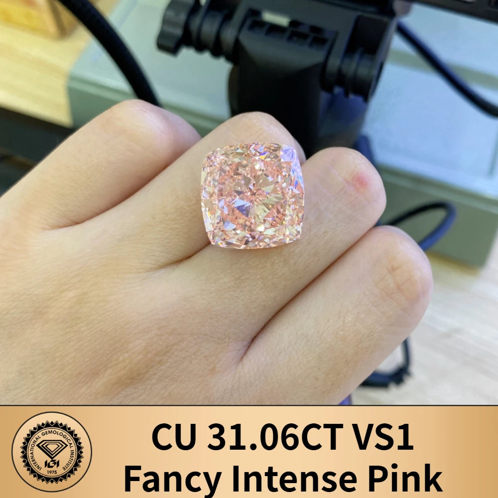 Limited-time 50% off on With IGI certificates Fancy Pink lab grown diamond 7ct 8ct 9ct 10ct 20ct 30ct CVD Color Diamonds