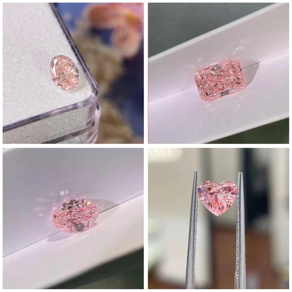 Limited-time 50% off on With IGI certificates Fancy Pink lab grown diamond 7ct 8ct 9ct 10ct 20ct 30ct CVD Color Diamonds