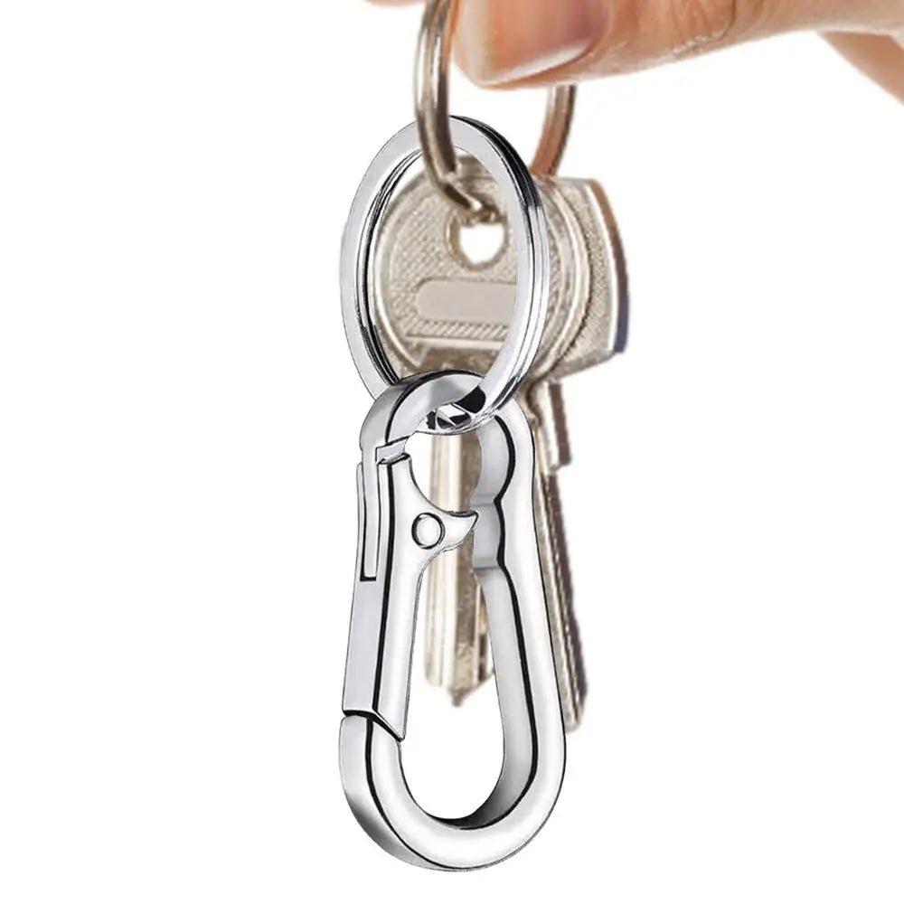 car Keychain Anti-Lost Zinc Alloy auto Key Chain With KeyRing Gourd Buckle Carabiner Keychain Car Key Ring  Hanging Buckle