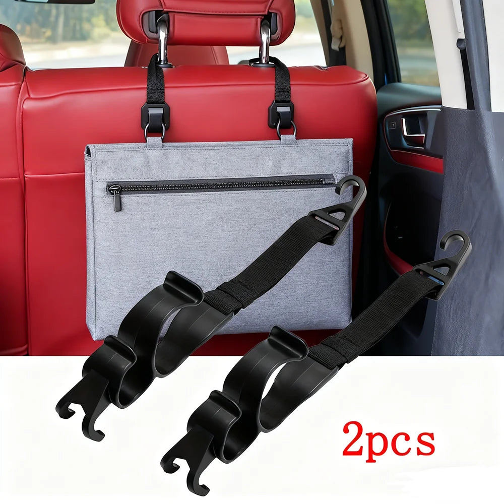 1pair Car Hooks Electric Car Hooks Non drilling Hooks Universal Car Umbrella Hooks Seat Hooks