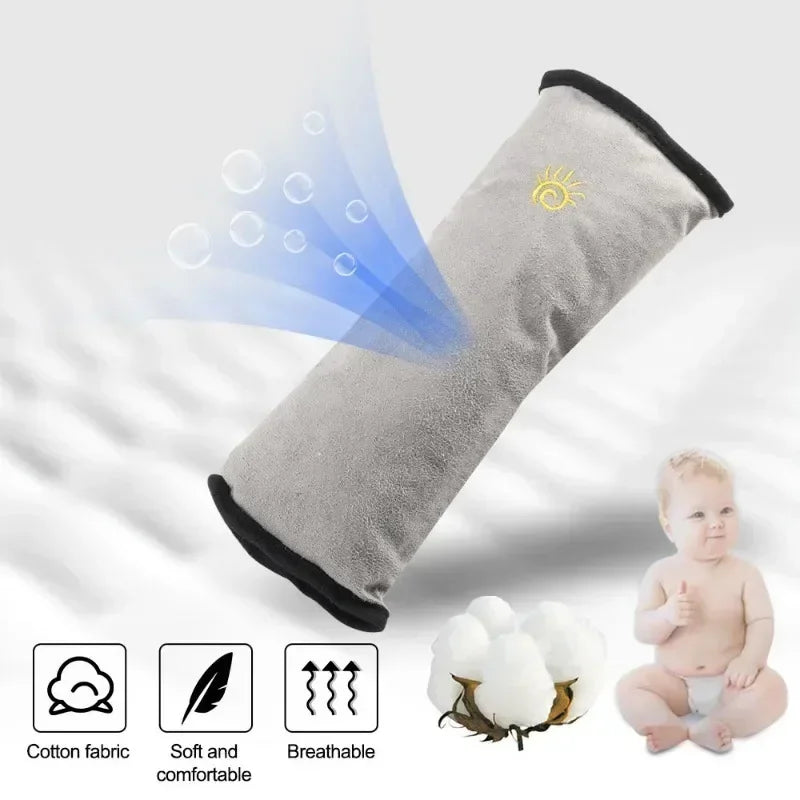 Car Seat Shoulder Pad for Babies | Soft Safety Belt Sleeve Protector