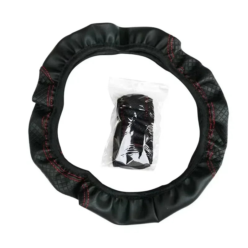 Steering Wheel Cover No inner circle Anti Slip Breathable Steering Cover Universal Microfiber Leather Steer Wheel Protector