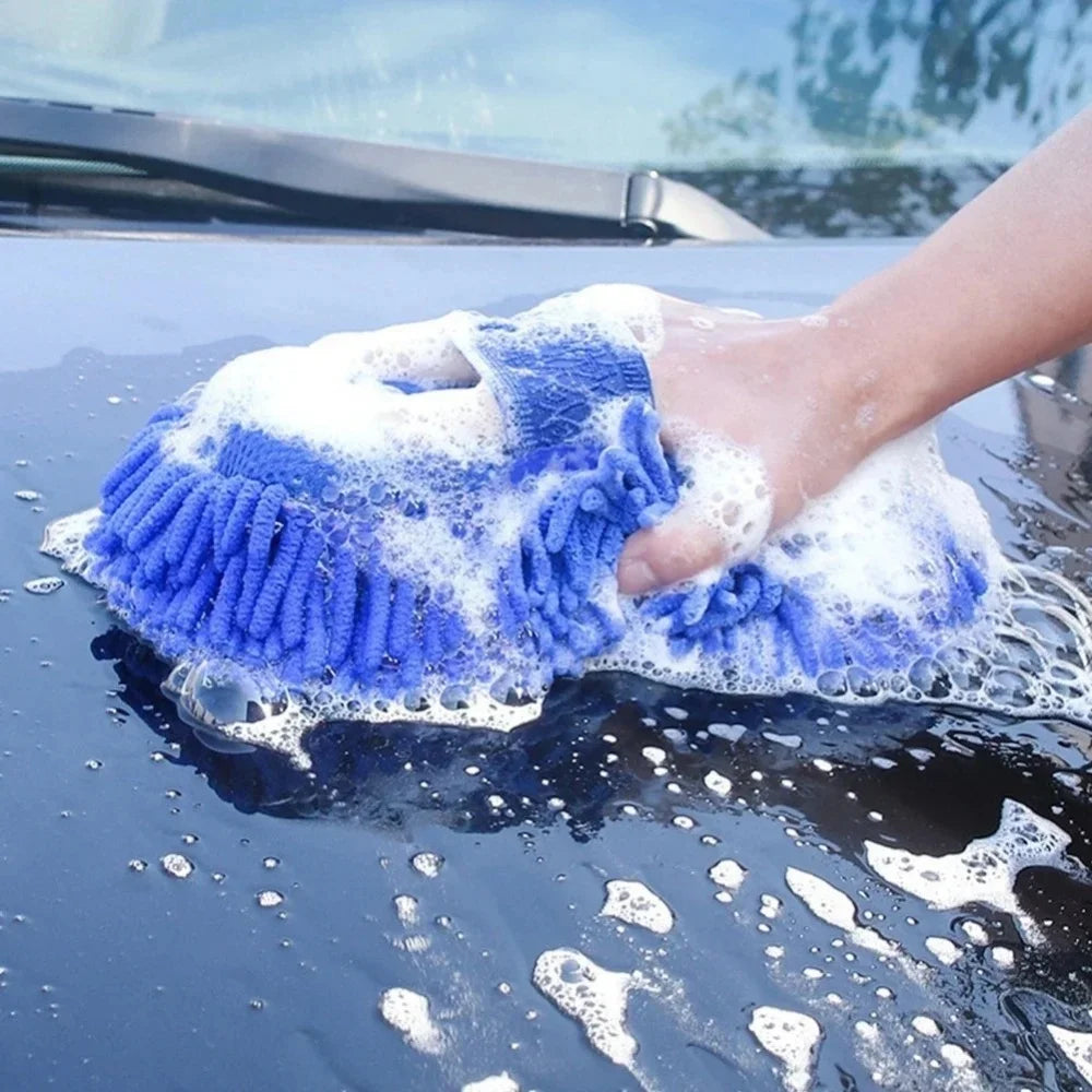 Superfiber Gloves Modeling Car Wash Sponge Clean Car Care Details Brush Clean Sponge Car Gloves Available On Both Side Auto Part