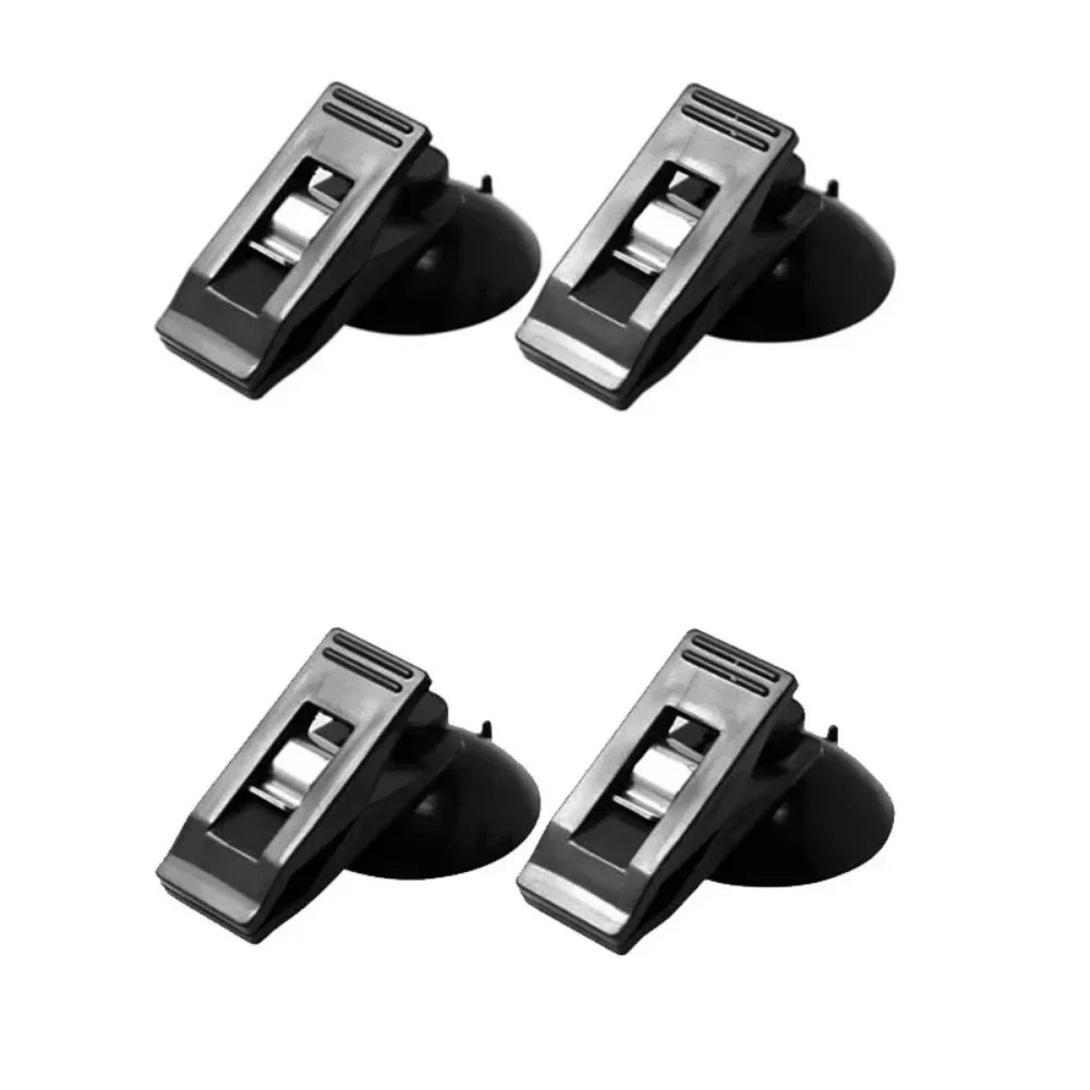 Car Window Sucker Clips Hook Car Interior Plastic Clip Multifunctional Clip Cards Suction Cap Clips for Sunshade Curtain